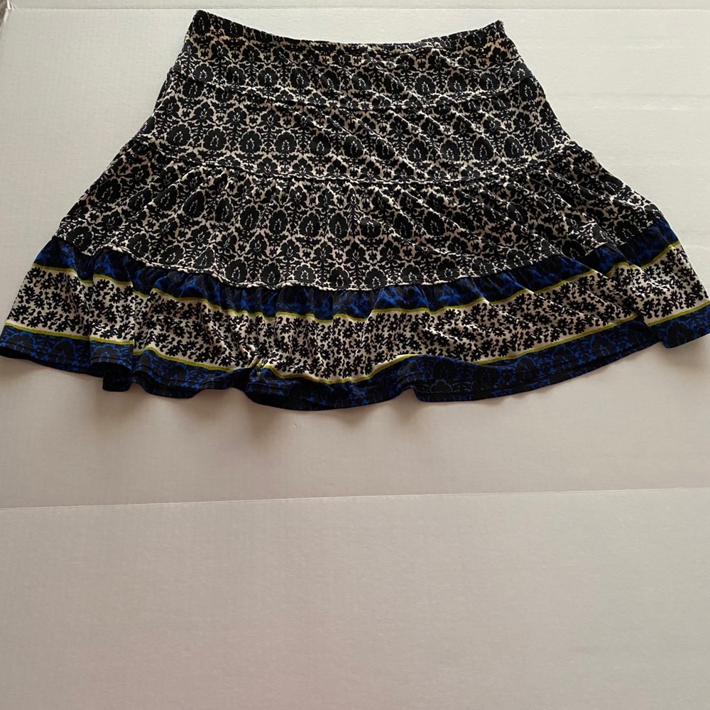 Max Studio Multicolor Pattern Print Skirt Medium - image 2